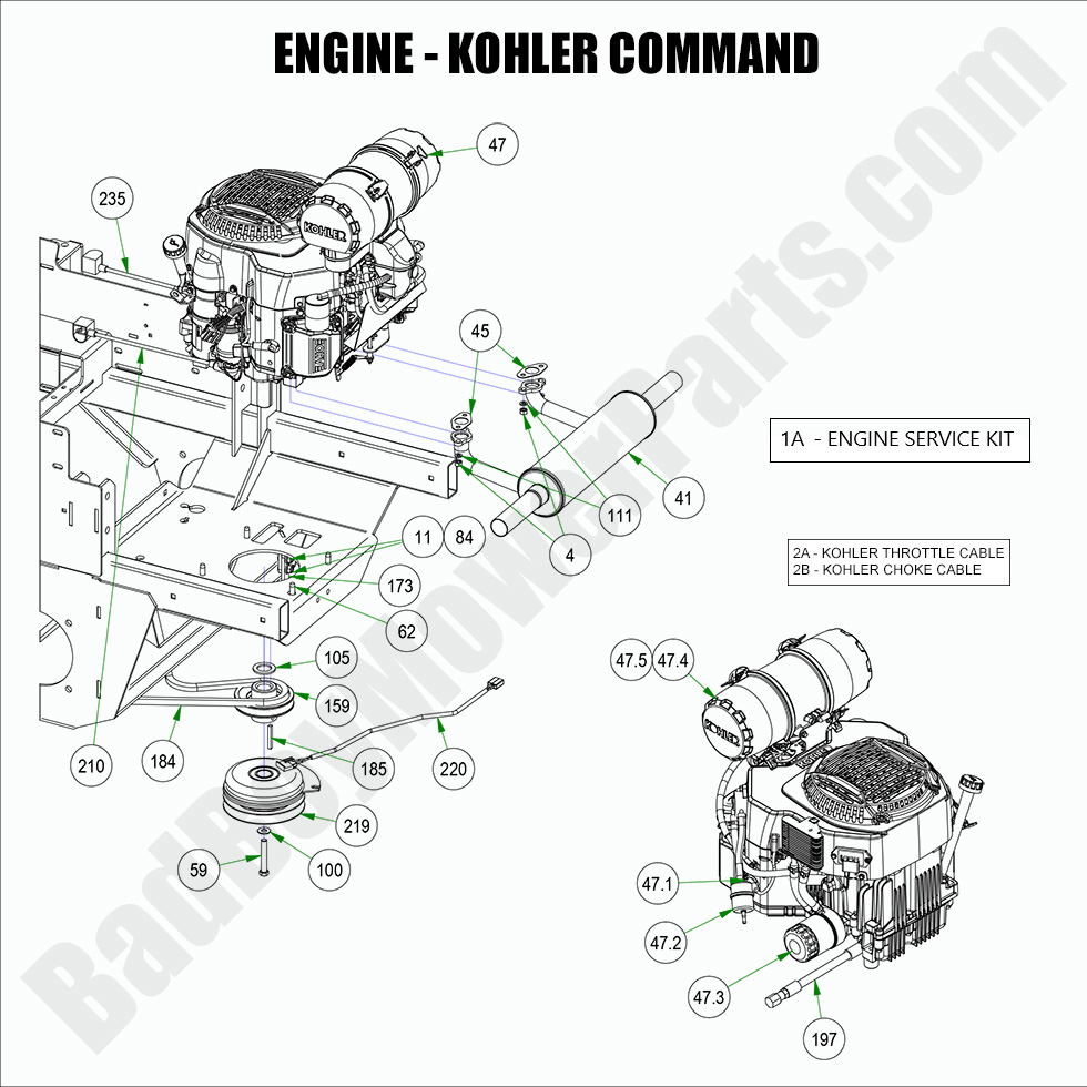 2850 - Bad Boy Mower Parts Lookup > 2022 > Rebel > Engine - Kohler CV752